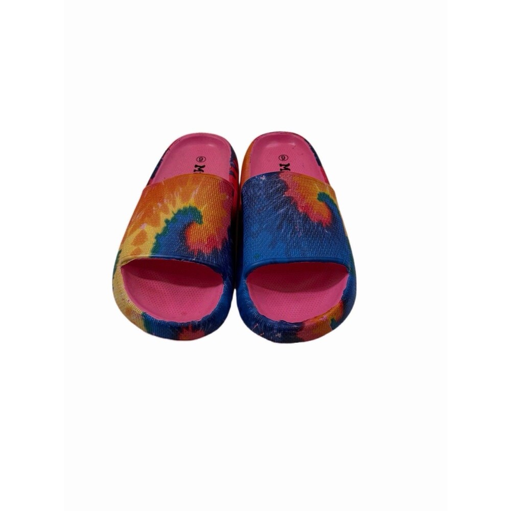 Mudd Slides Aloha Tie Dye Rainbow Women’s Size 9 NWOT